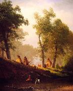 Albert Bierstadt The Wolf River painting